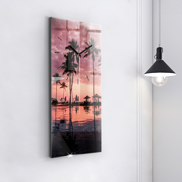 Vertikale Uhr Palmen auf Hawaii