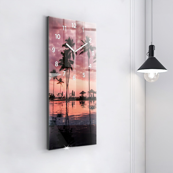 Vertikale Uhr Palmen auf Hawaii