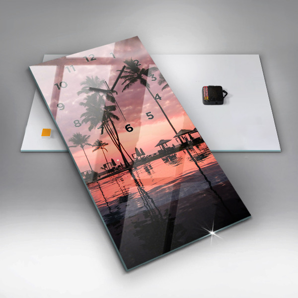 Vertikale Uhr Palmen auf Hawaii