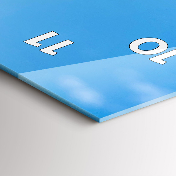 Vertikale Uhr mit motiv Wasserfotografie