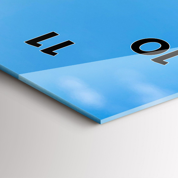 Vertikale Uhr mit motiv Wasserfotografie