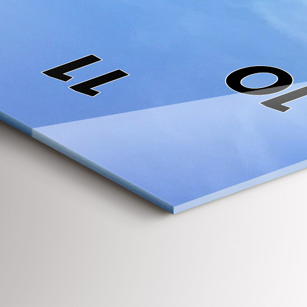 Vertikale Uhr Blick aufs Meer