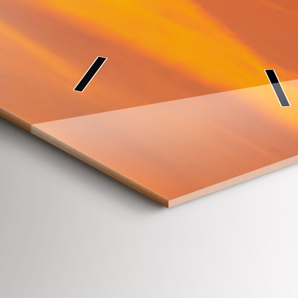 Vertikale Uhr Balaton am Abend