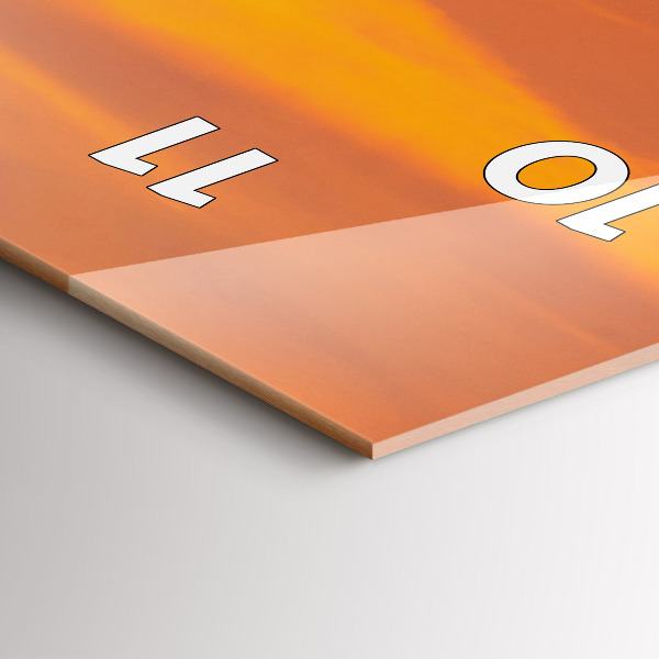 Vertikale Uhr Balaton am Abend