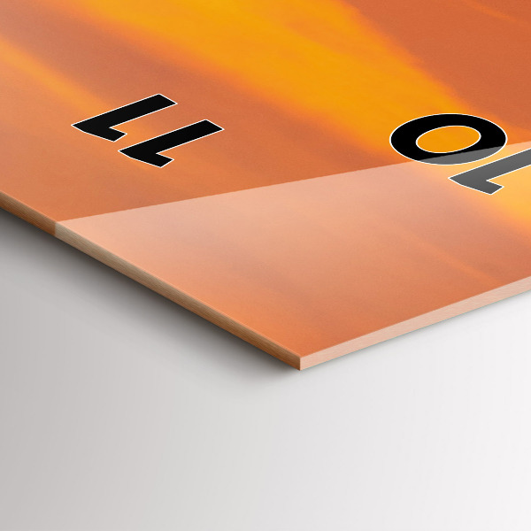 Vertikale Uhr Balaton am Abend