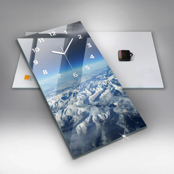 Vertikale Uhr mit motiv Fischerboot im Hafen