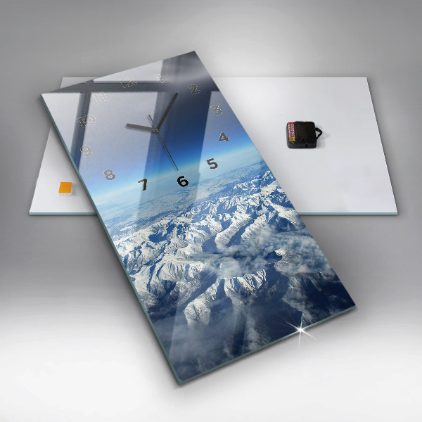 Vertikale Uhr mit motiv Fischerboot im Hafen