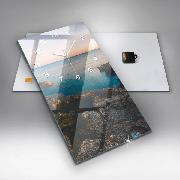 Vertikale Uhr mit motiv Meereslandschaft