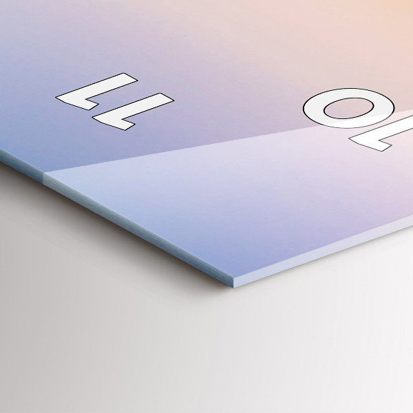 Vertikale Uhr mit motiv Meereslandschaft