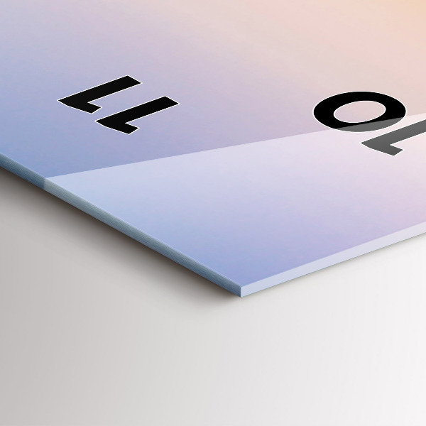 Vertikale Uhr mit motiv Meereslandschaft