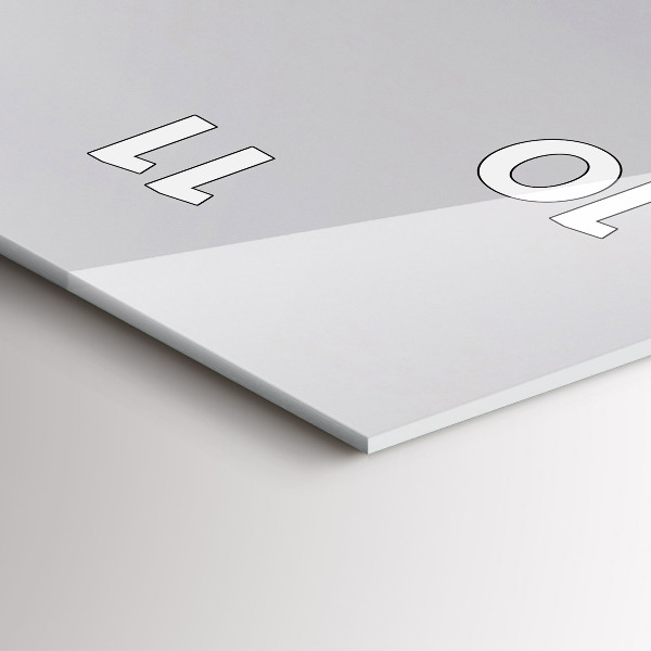 Vertikale Uhr mit motiv Blick auf das Mittelmeer