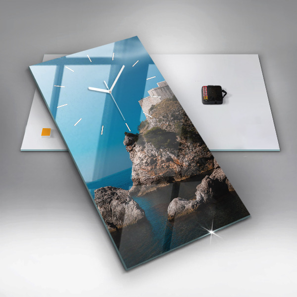 Vertikale Uhr mit motiv Klippen von Dubrovnik