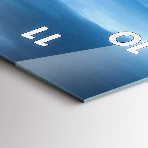 Vertikale Uhr mit motiv Gullfoss-Wasserfall in Island