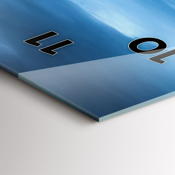 Vertikale Uhr mit motiv Gullfoss-Wasserfall in Island