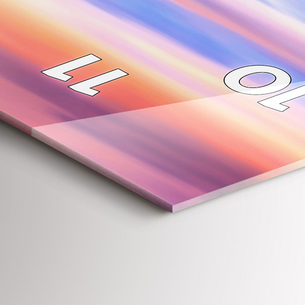 Vertikale Uhr mit motiv Godafoss-Wasserfall in Island