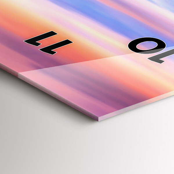 Vertikale Uhr mit motiv Godafoss-Wasserfall in Island