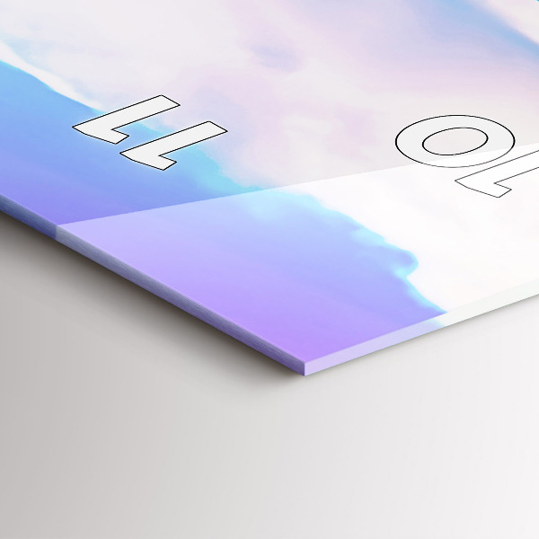 Vertikale Uhr Godafoss in Island