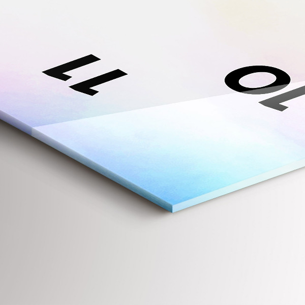 Vertikale Uhr mit motiv Wasserfall in Island