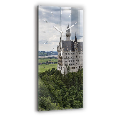 Vertikale Uhr mit motiv Schloss Neuschwanstein