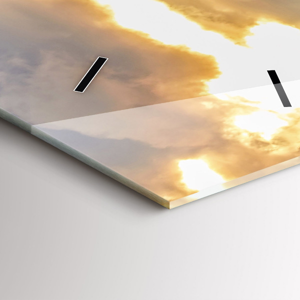 Vertikale Uhr Landschaft mit Wäldern