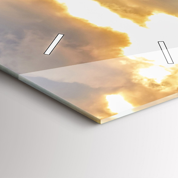 Vertikale Uhr Landschaft mit Wäldern