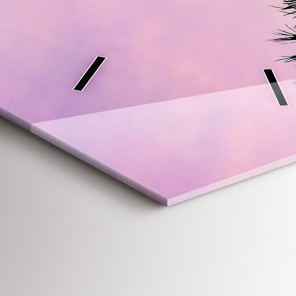 Vertikale Uhr mit motiv Sonnenuntergang in Los Angeles