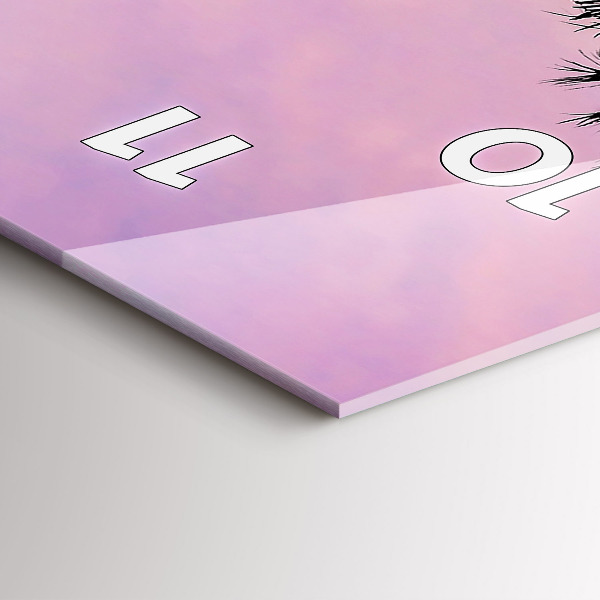 Vertikale Uhr mit motiv Sonnenuntergang in Los Angeles