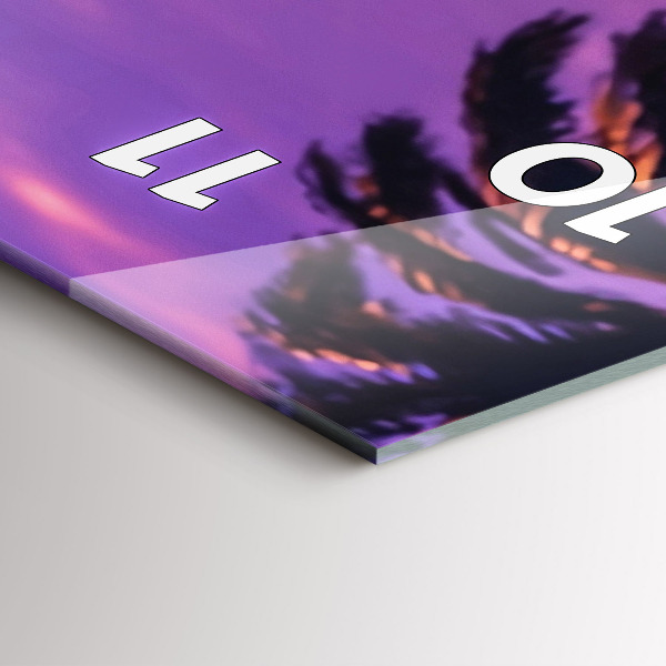 Vertikale Uhr Sonnenuntergang in LA