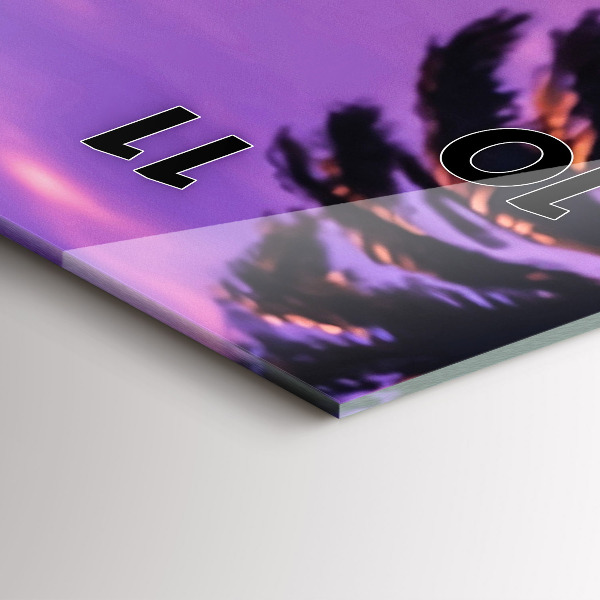 Vertikale Uhr Sonnenuntergang in LA