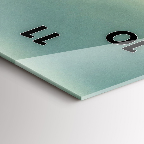 Vertikale Uhr mit motiv Sonnenaufgang Beskids