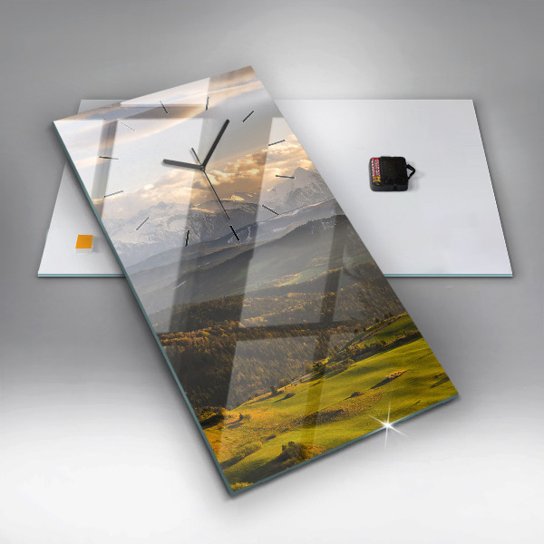 Vertikale Uhr mit motiv Pieniny - Hohe Spitze