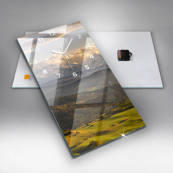 Vertikale Uhr mit motiv Pieniny - Hohe Spitze