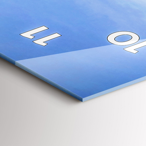 Vertikale Uhr mit motiv Sokolica-Gipfel im Pieniny-Gebirge