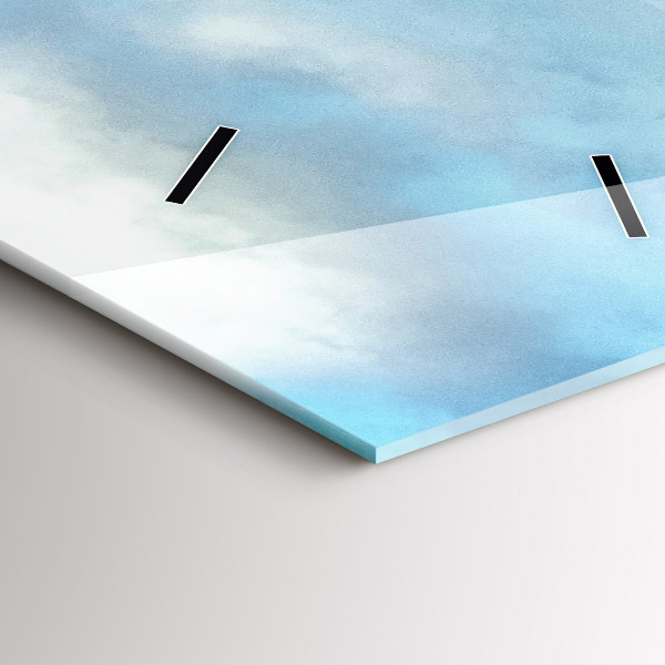 Vertikale Uhr mit motiv Berglandschaft im Herbst