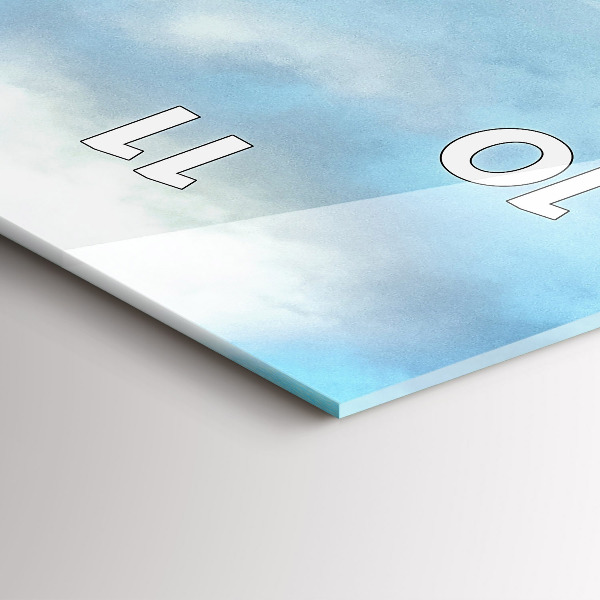 Vertikale Uhr mit motiv Berglandschaft im Herbst