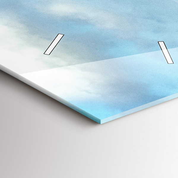 Vertikale Uhr mit motiv Berglandschaft im Herbst