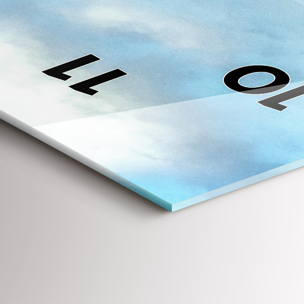 Vertikale Uhr mit motiv Berglandschaft im Herbst