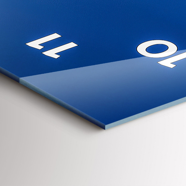 Vertikale Uhr mit motiv Panorama von Pilsen