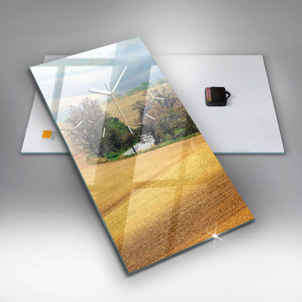Vertikale Uhr mit motiv Mähren Ländliche Landschaft
