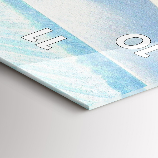 Vertikale Uhr mit motiv Mähren Ländliche Landschaft