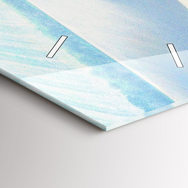 Vertikale Uhr mit motiv Mähren Ländliche Landschaft