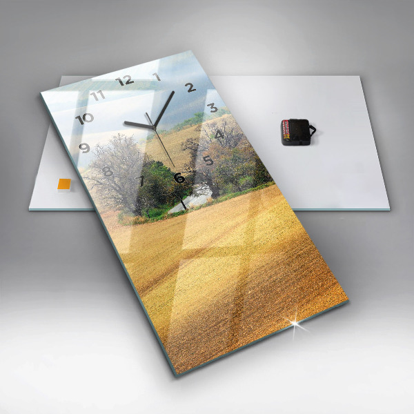 Vertikale Uhr mit motiv Mähren Ländliche Landschaft