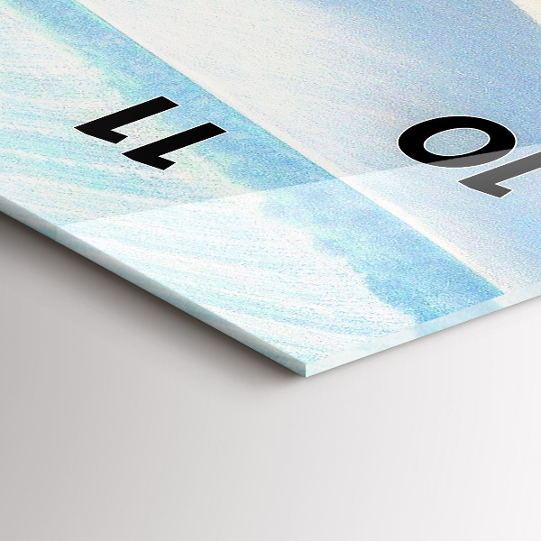 Vertikale Uhr mit motiv Mähren Ländliche Landschaft