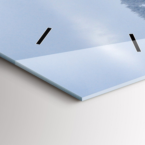 Vertikale Uhr mit motiv Tschechisches Riesengebirge im Winter