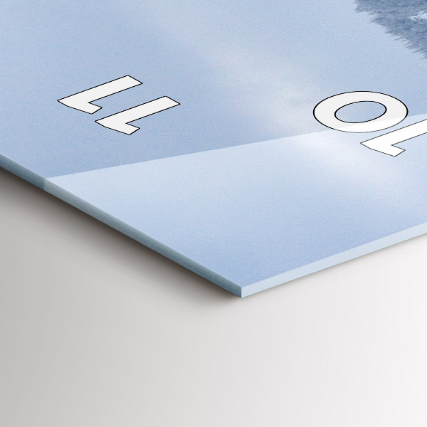 Vertikale Uhr mit motiv Tschechisches Riesengebirge im Winter