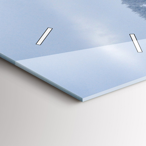 Vertikale Uhr mit motiv Tschechisches Riesengebirge im Winter