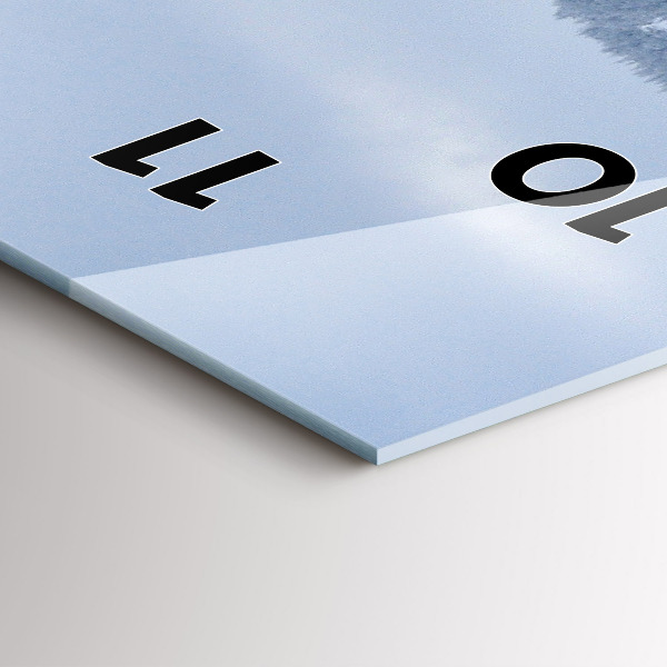 Vertikale Uhr mit motiv Tschechisches Riesengebirge im Winter