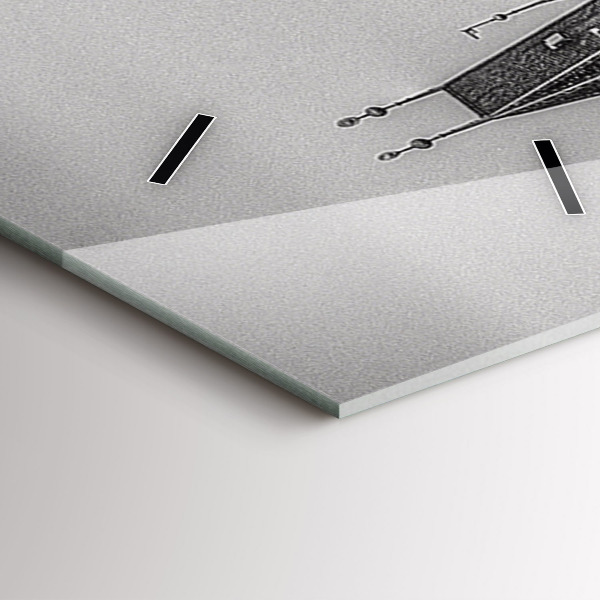 Vertikale Uhr mit motiv Ansicht der Karlsbrücke Prag