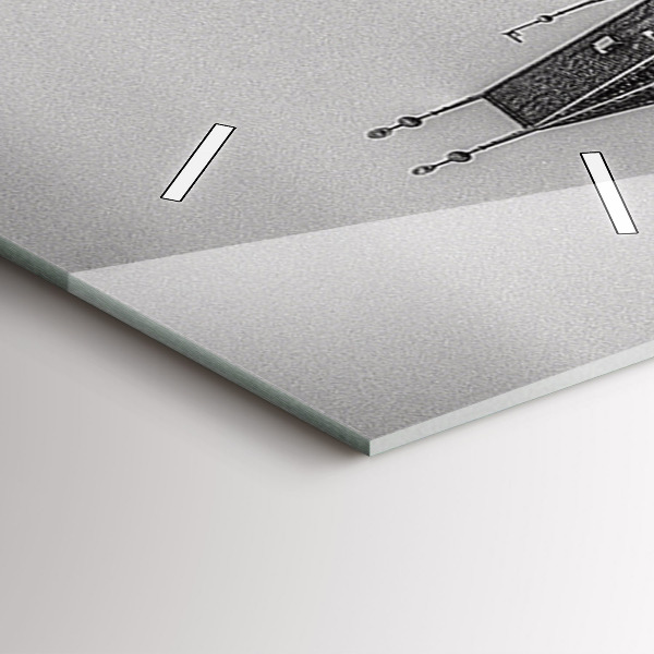 Vertikale Uhr mit motiv Ansicht der Karlsbrücke Prag