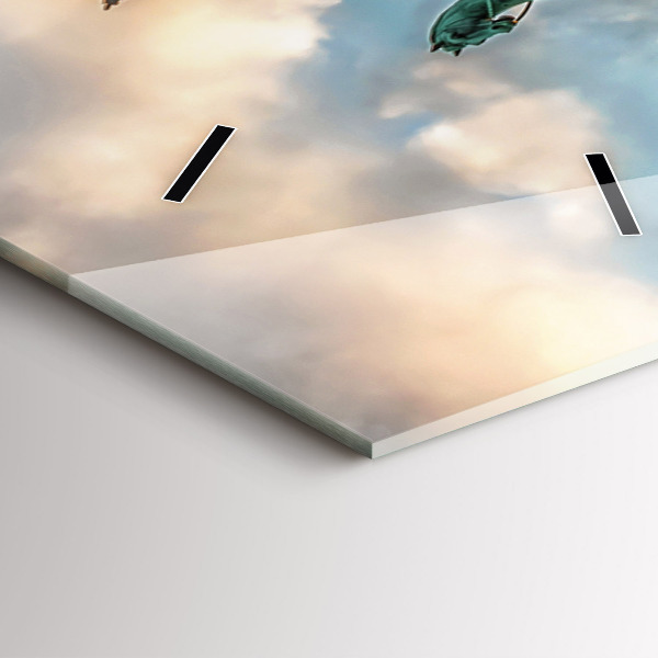 Vertikale Uhr mit motiv Brandenburger Tor in Berlin